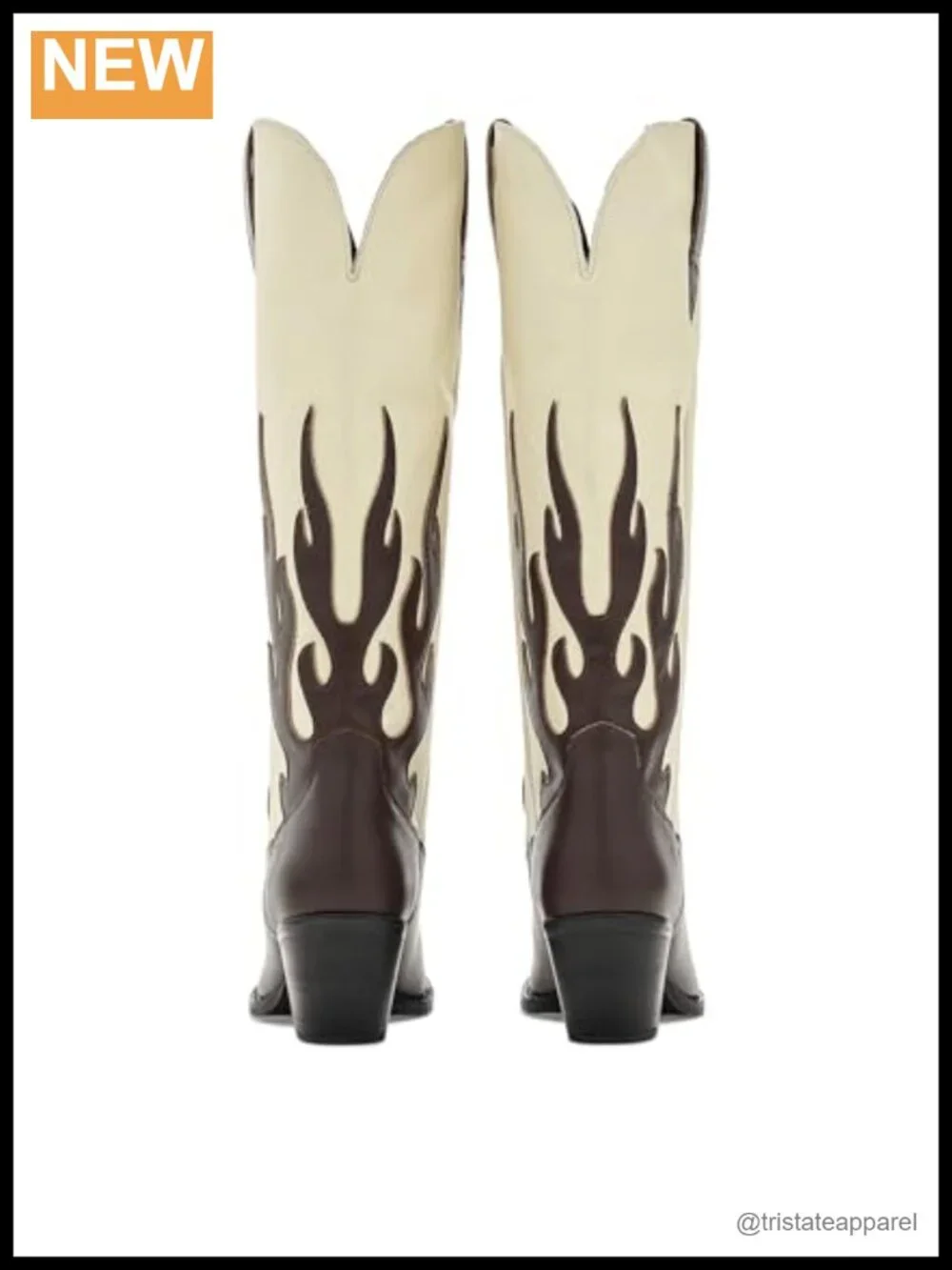 Dingo Leather Western Over the Knee Boots Snip Toe Pull-On Casual
